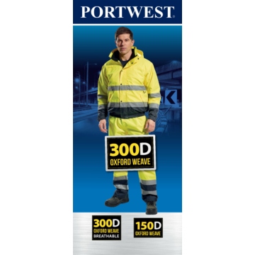 Portwest Pull-Up Banner 300D Hi-Vis